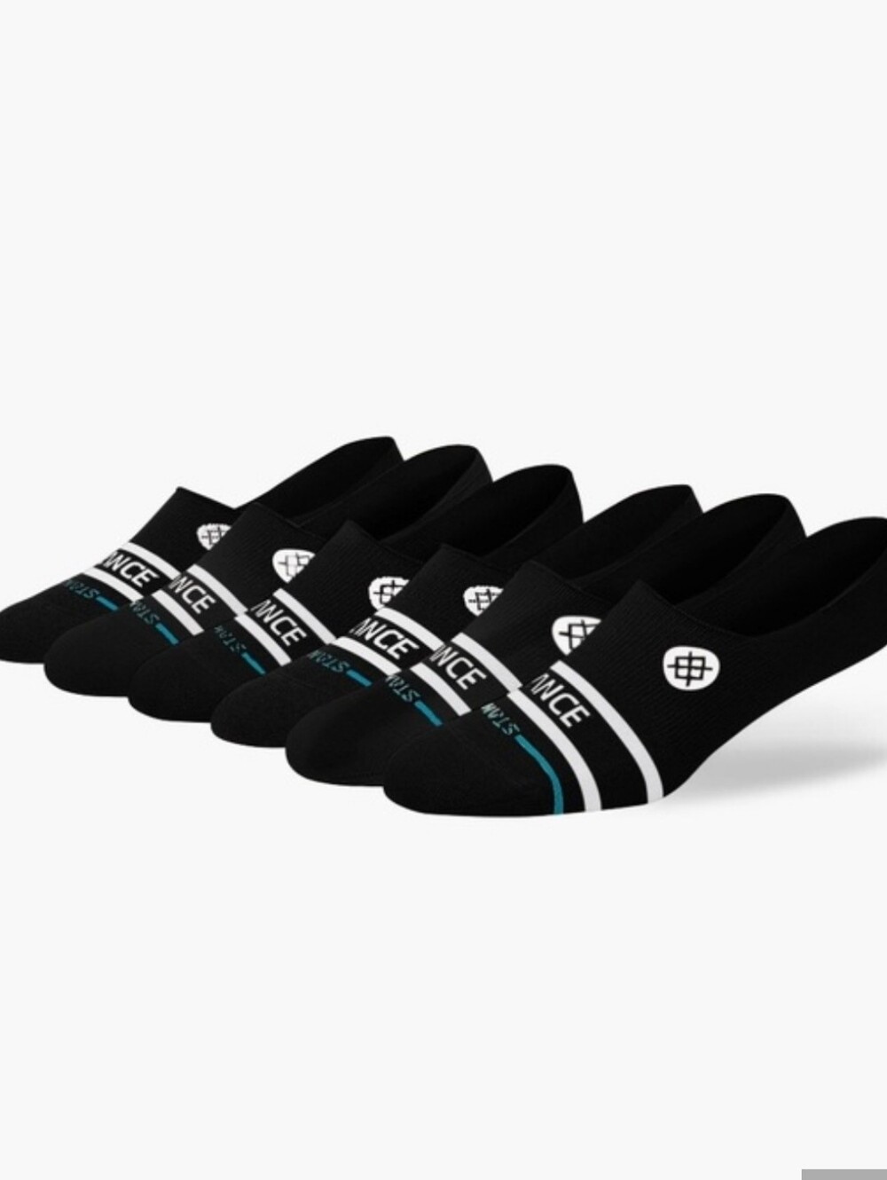 Stance No Show Invisible Socks 3 Pairs Basic Cotton Blend Liner Arch Support